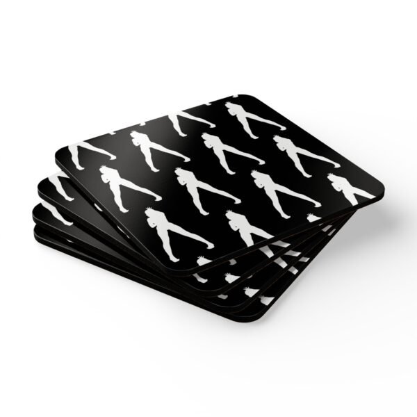 Lauren Lotus Custom Silhouette Patterned Coaster Set - Image 3