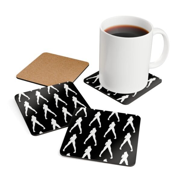 Lauren Lotus Custom Silhouette Patterned Coaster Set - Image 4