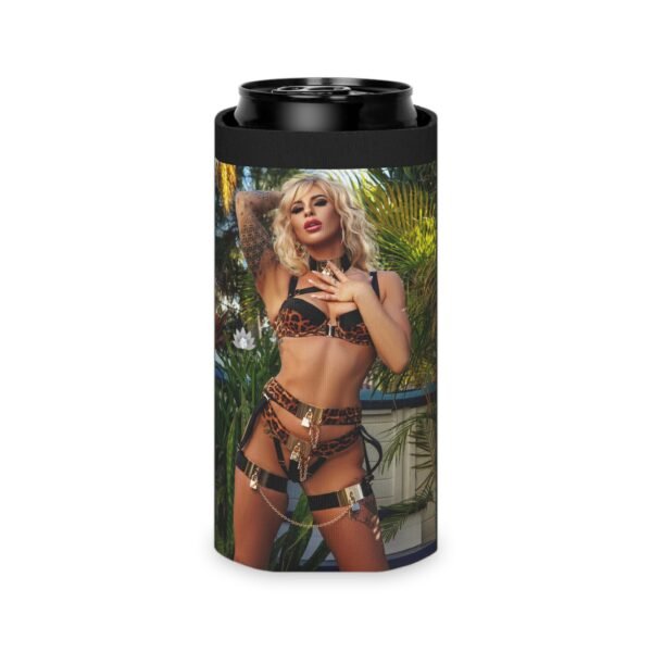 Lauren Lotus Leopard Slim Can Cooler - Image 3